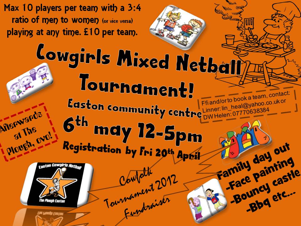 Netball Mixed Tournament this Sunday!