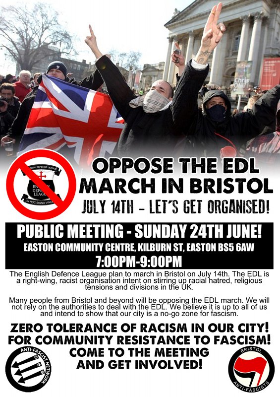 Oppose The EDL March In Bristol Meeting
